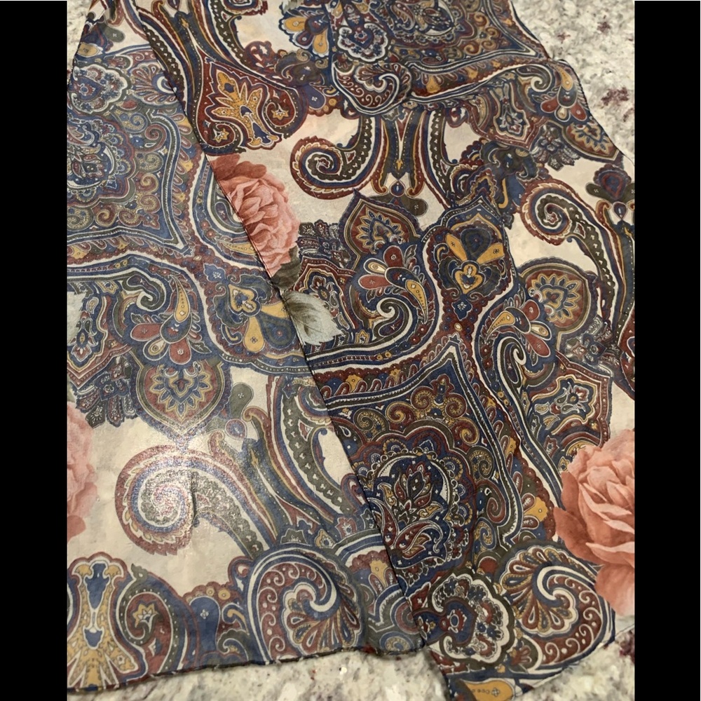 Rose and Paisley Scarf